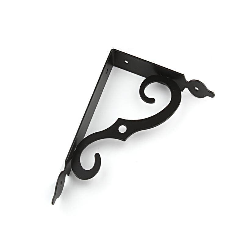 1 PCS Thickened Wrought Iron Triangle Bracket Bookshelf Wall Shelf Wall-Mounted Partition Load-Bearing Support Shelf Shelf Support White/ Black