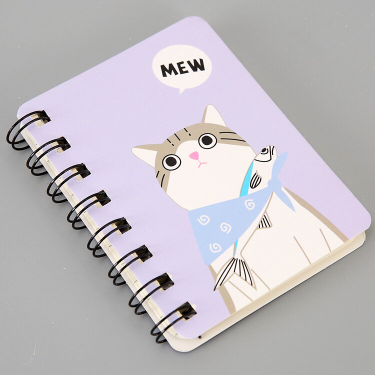 Sổ tay mini a7 tiện lợi gáy lò xo, sổ nhỏ ghi chép cầm tay mẫu cute