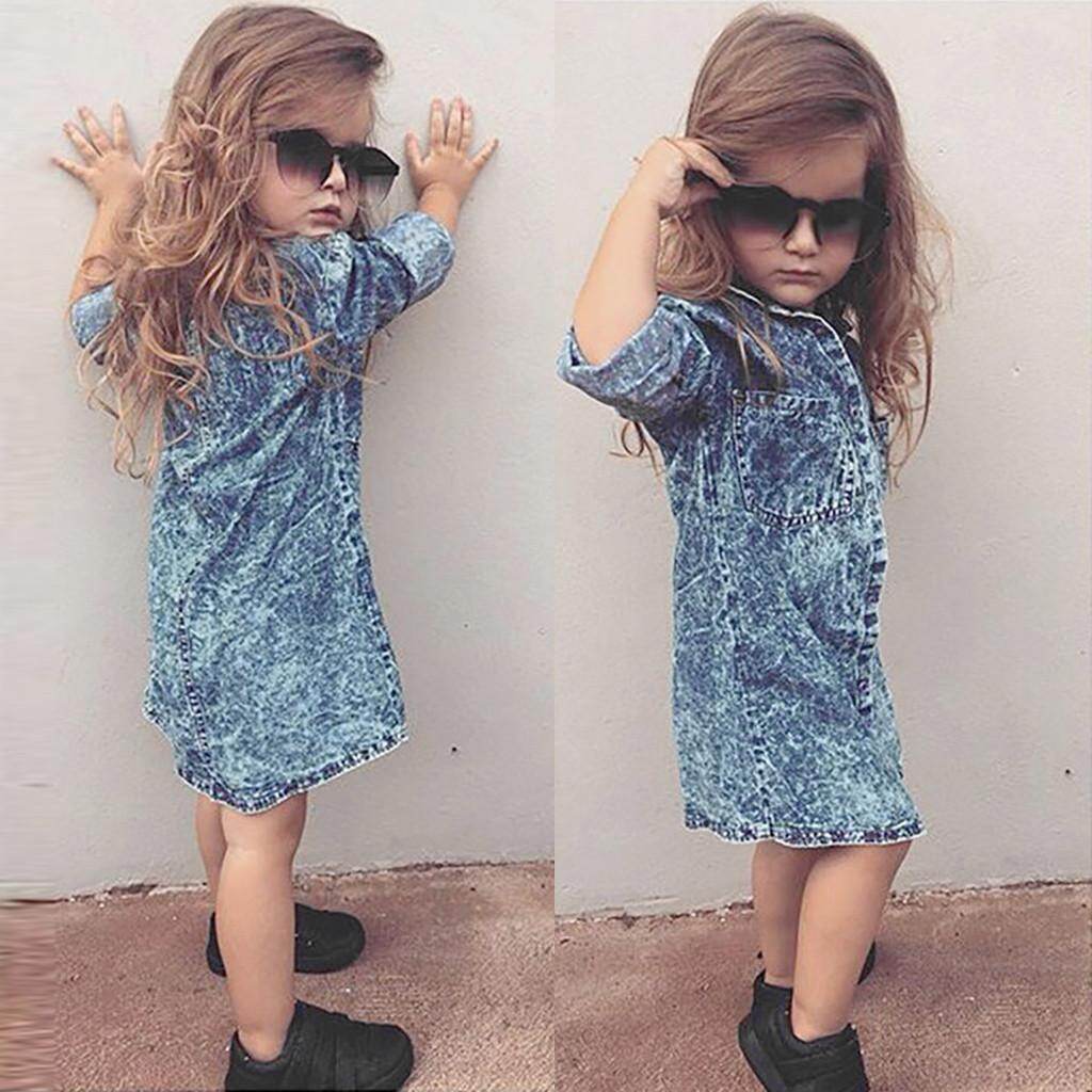 denim shirt dress kids