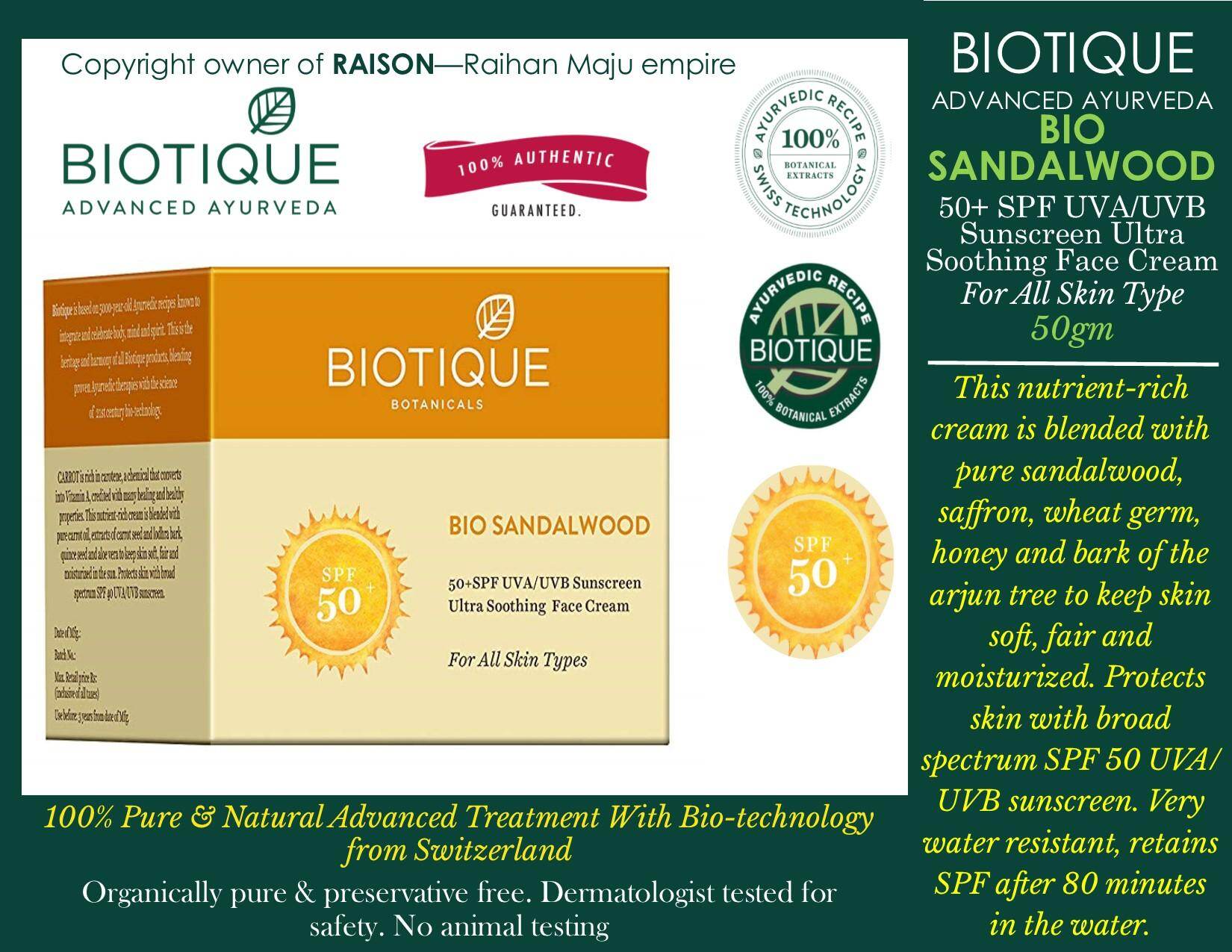 biotique face cream for all skin types