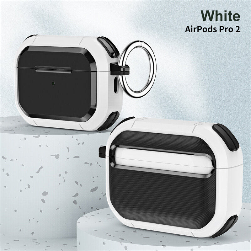 High Quality Four Corners Anti-fall Wireless Bluetooth Earphone Protective Case for Apple AirPods 3 Silicon+Hard PC Shockproof Cover for Airpods Pro 2 1 Charging Box Accessories
