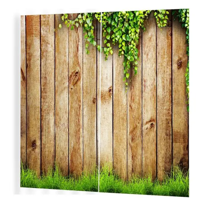 Crazy Sale Wood Vine Pattern Curtains Divider Nice Window Curtain