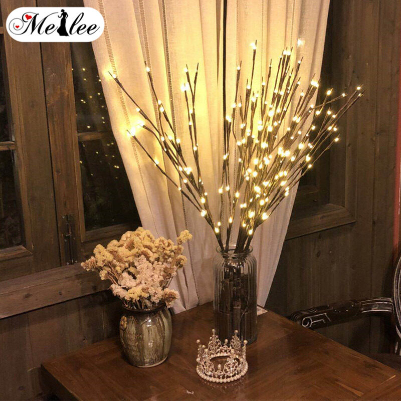 Mellee Tree Branch Light Simulation Tree Branch Led Lights Room Bedroom