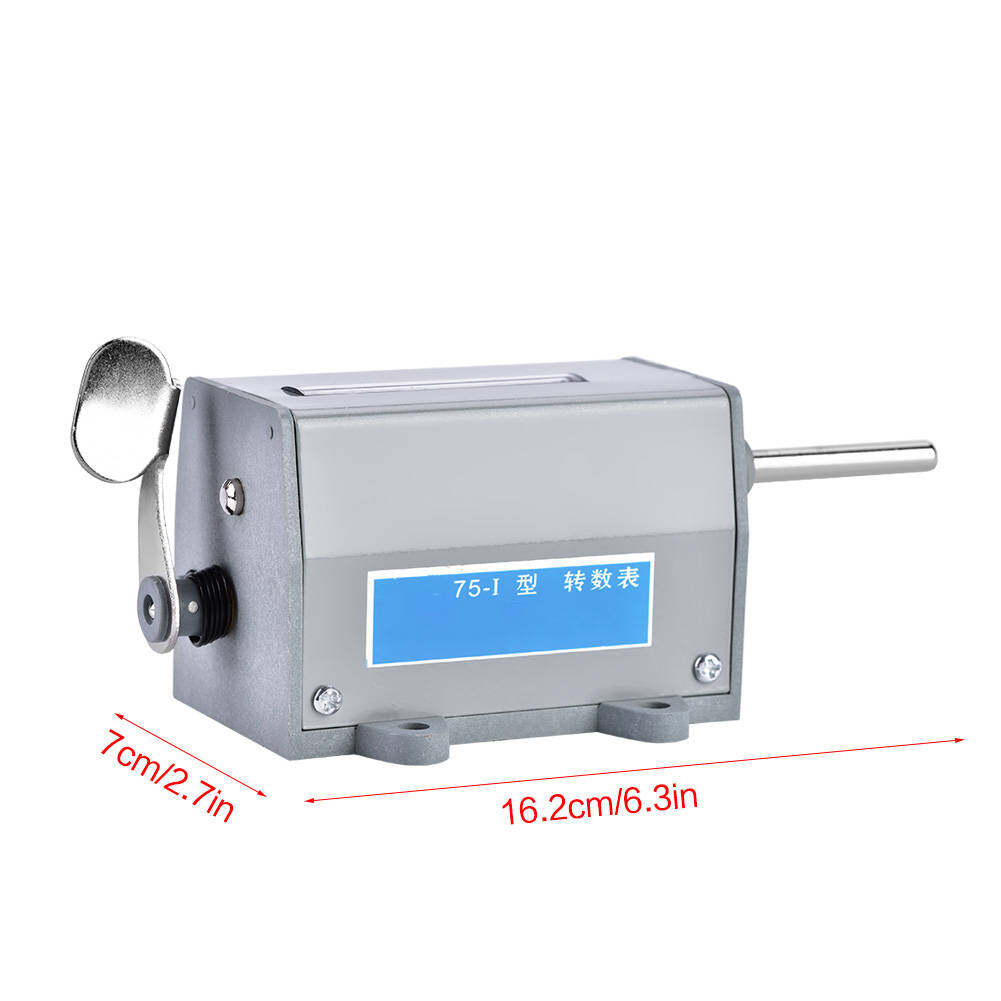 Zonejoy 75-I 5 Chữ Số Hiển Thị Bộ Đếm Vòng Quay Cách Mạng Cơ Học Có Thể Đặt Lại