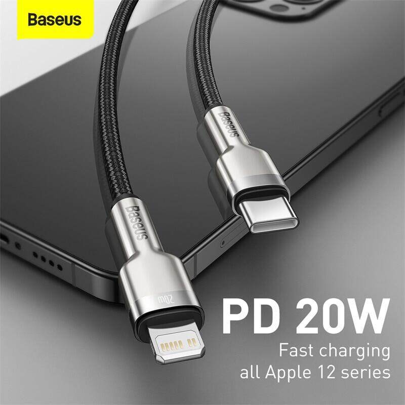 Baseus USB C Cable for iPhone 13 12 Mini Pro Max PD 20W Fast Charging Cable for iPhone 11 8 Charger USB Type C Cable for Macbook Pro