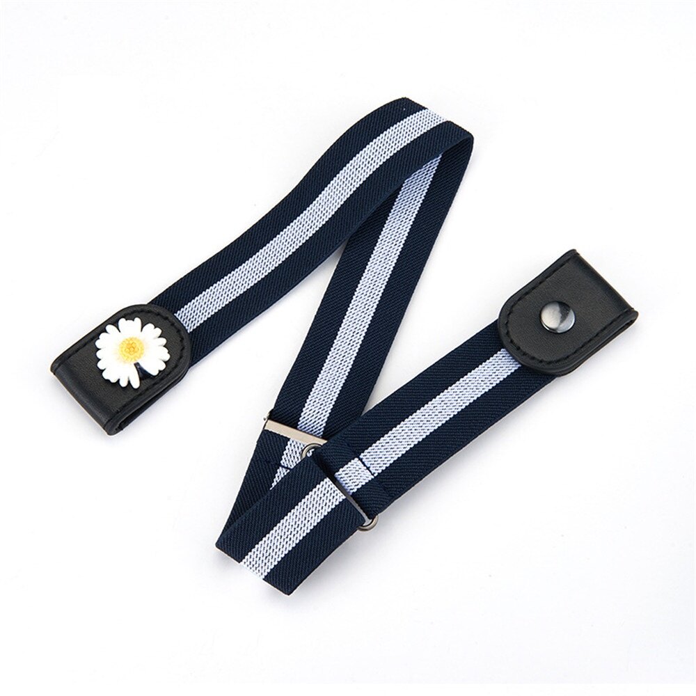 Adjustable Lazy Belt with No Marks No Perforation Belt Women's Summer Decorative Jeans Invisible Elastic Belt A HELLO GIRL