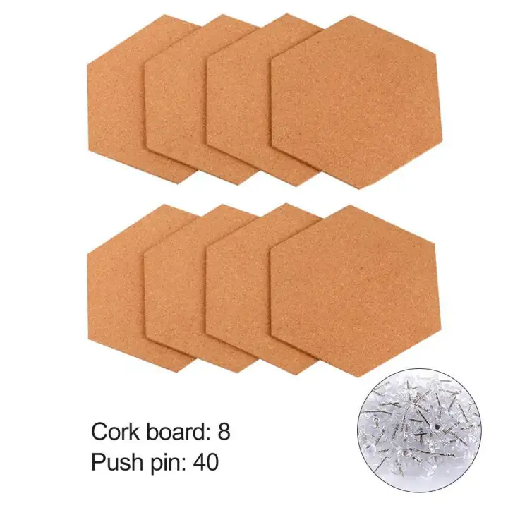 Onlook Hexagon Bulletin Boards Cork Tiles Board With Sticky Back