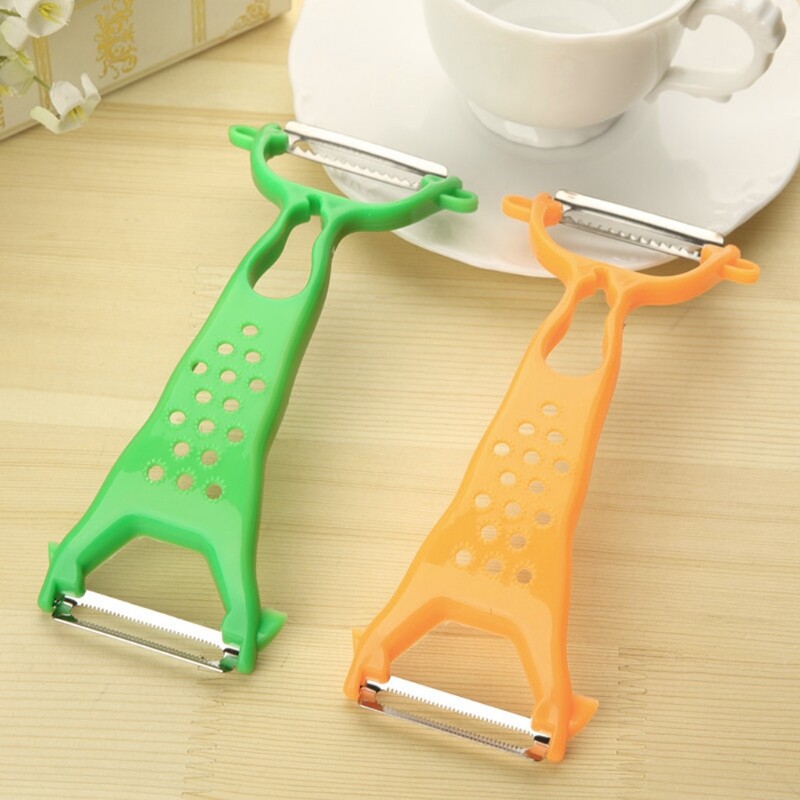 Rau đa năng Dụng cụ lột vỏ trái cây hai đầu Cutter Slicer Peel dụng cụ nhà bếp rau tiện ích vật liệu nhựa