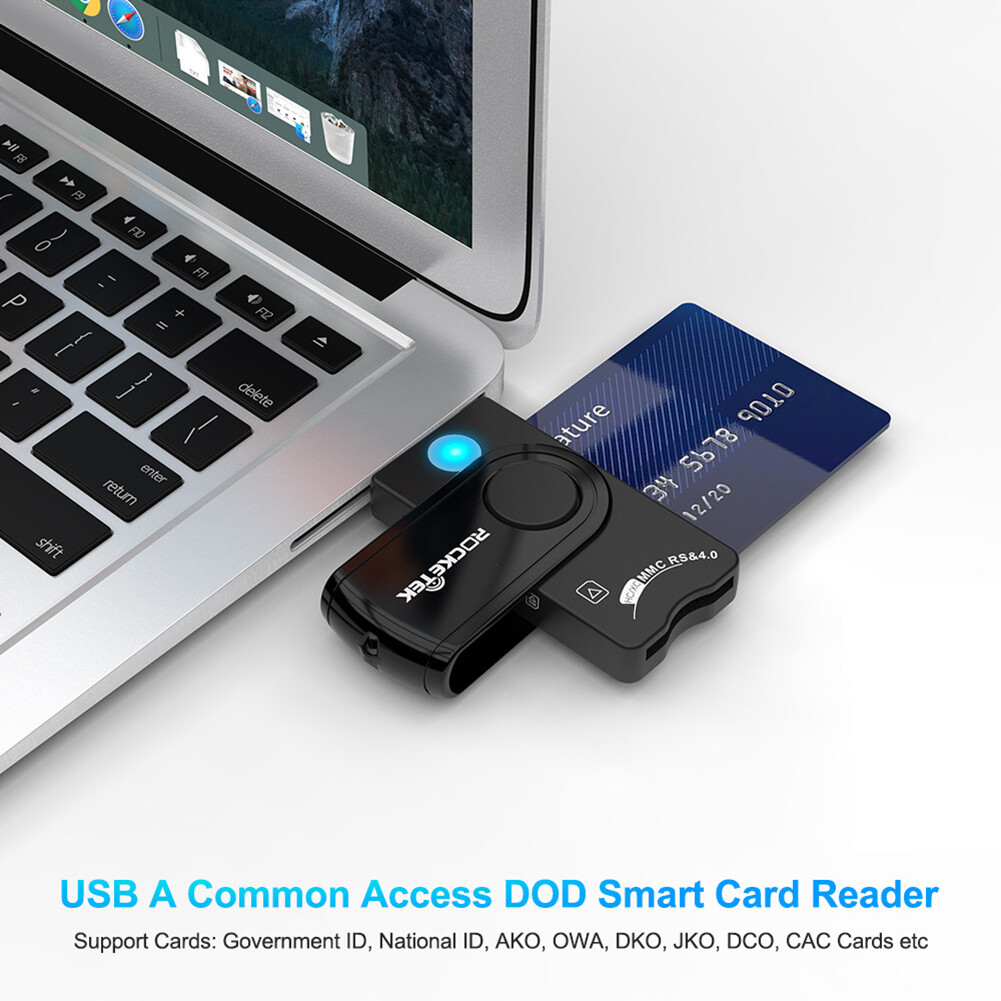 Rocketek CR310 USB 2.0 Tax Declaration IC Smart Card Reader Professional TF SIM Card Reader