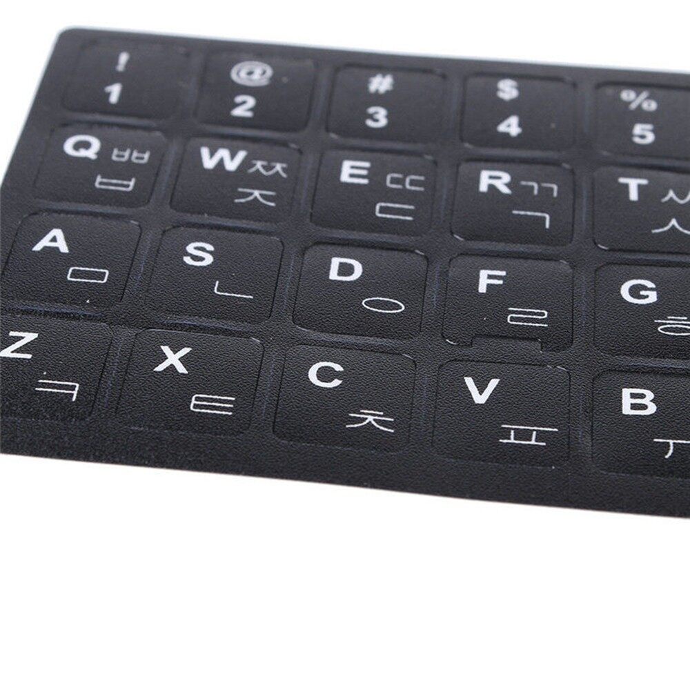 Practical Decoration Standard New Laptop White Letters Sticker Keyboard Korean