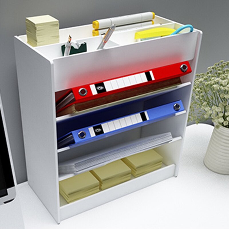 Desktop file rack multilayer A4 paper storage rack document storage box ...