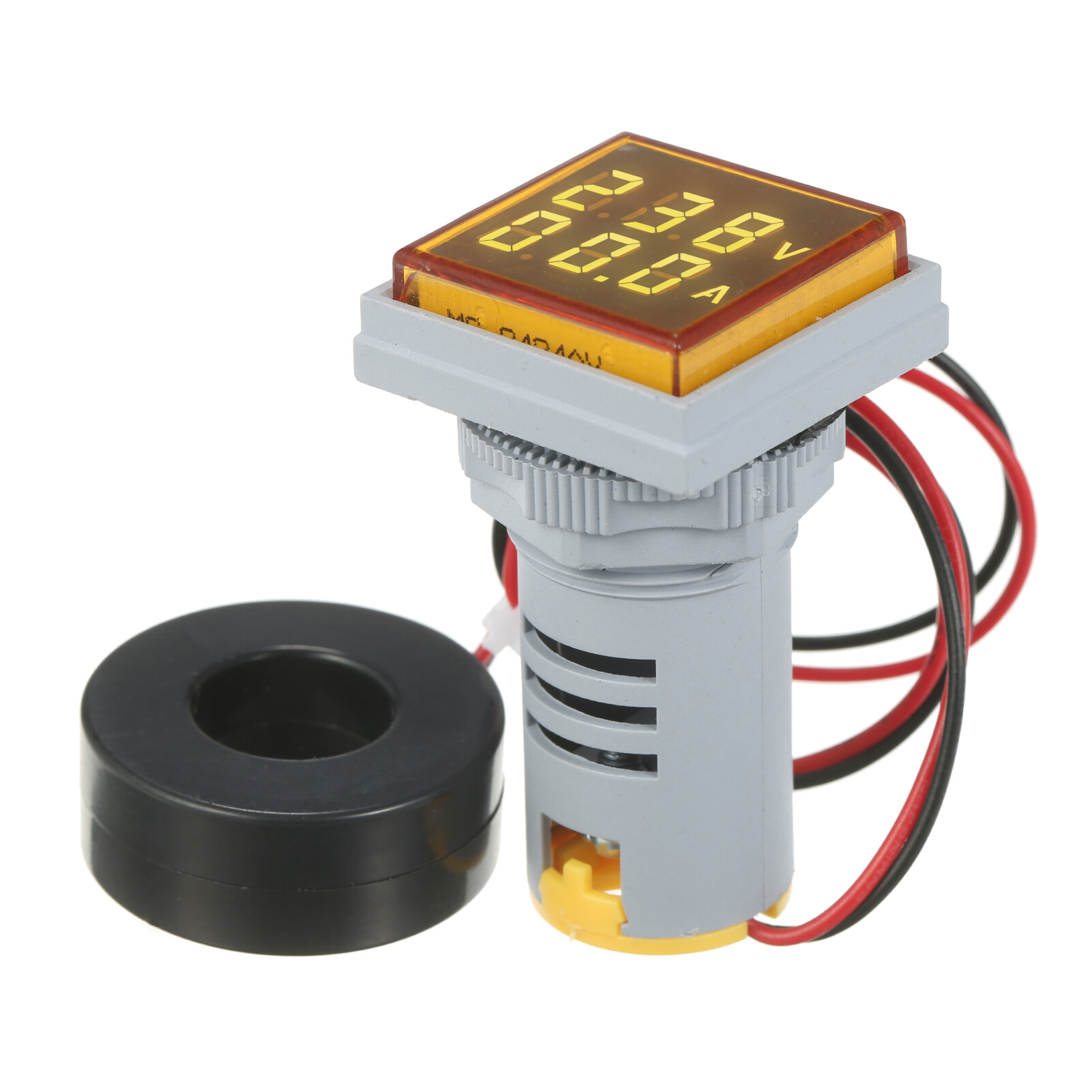 Smart Sensor Mini Square Digital Volt-ammeter Voltammeter Ammeter Voltmeter Double LED Display Voltage & Current Meter Indicator Monitor AC Panel Meter AC60-500V AC0-100A