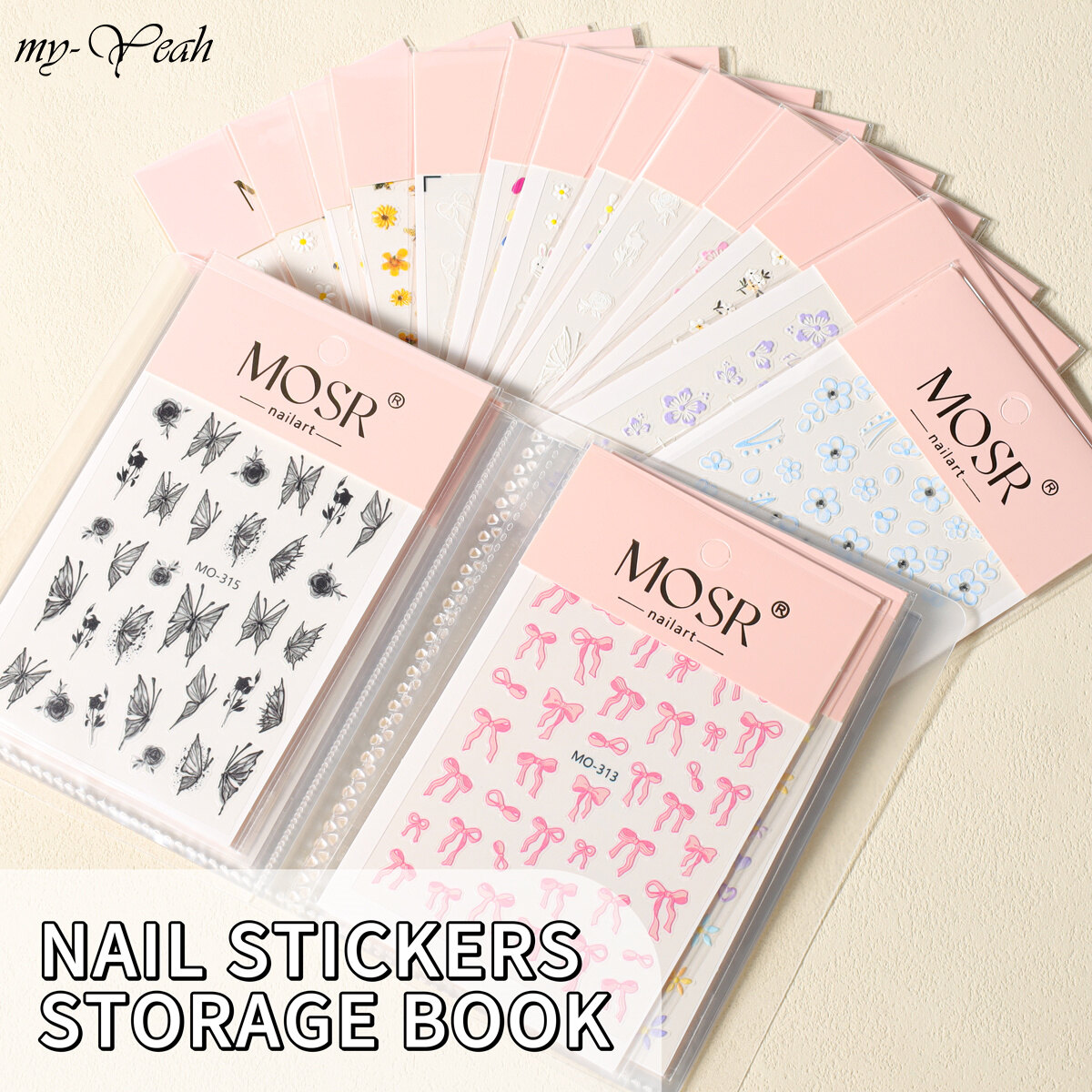 Myyeah Rectangle Nail Art Tool Storage Box Plastic Empty Tweezers Clippers Nails Pens Cuticle Pusher Polishing Strip Container