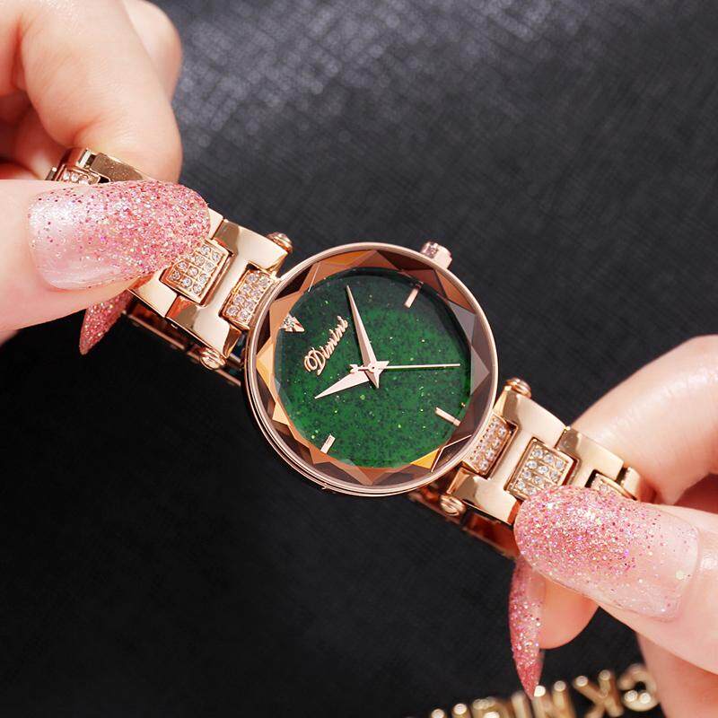 2019 tahun model baru Dimini Produk Asli Tren jam tangan modis wanita Tahan Air glamor suasana Langit Berbintang batu kristal air wanita tangan