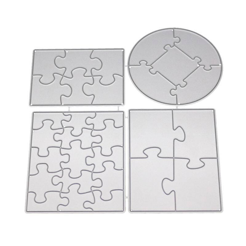 Puzzle Metal Cutting Dies Stencil For DIY Scrapbooking Paper Card Embossing Craft Decor