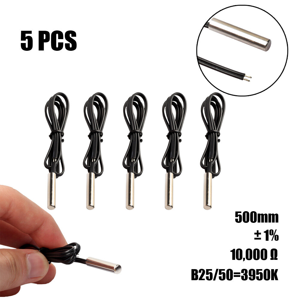 Đầu Dò Xi Lanh Cảm Biến Nhiệt Độ Nhiệt Điện Trở 5XNTC 10KOhm 1% 3435, 0.5M Dây