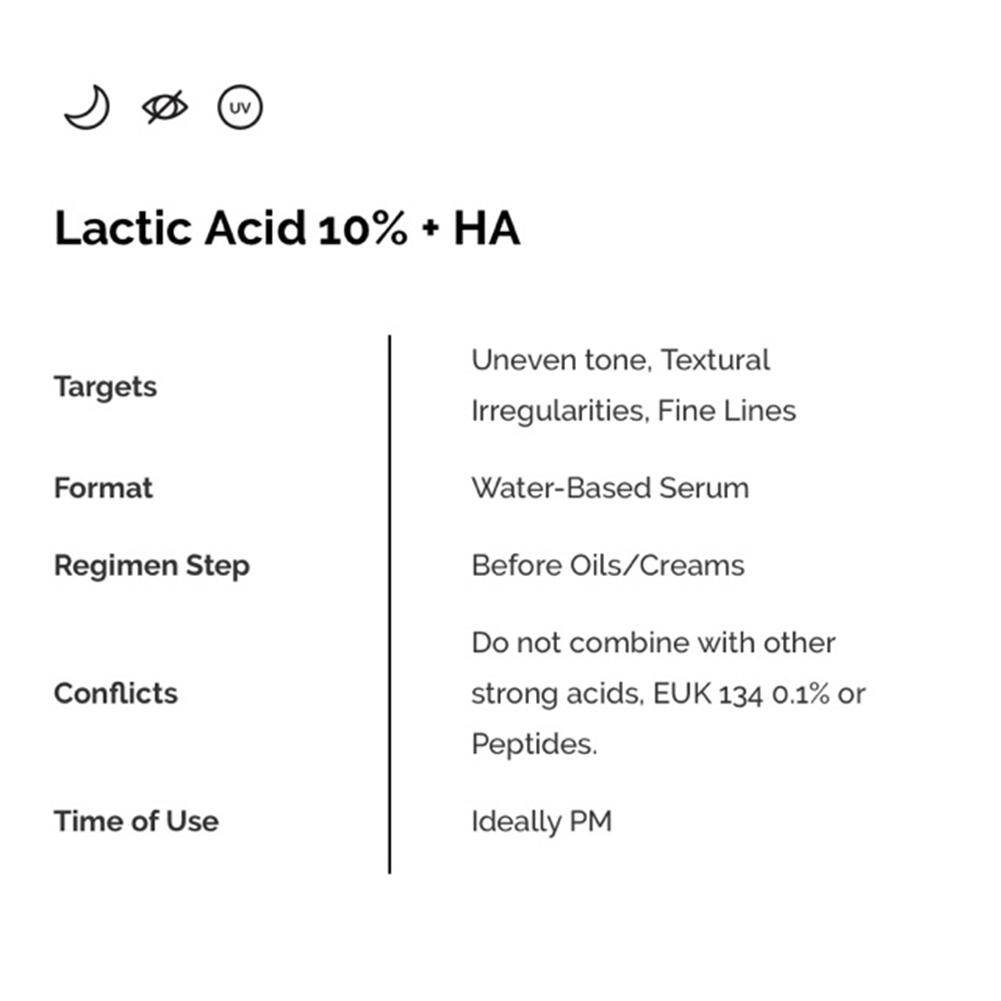 The Ordinary Lactic Acid 10% + HA