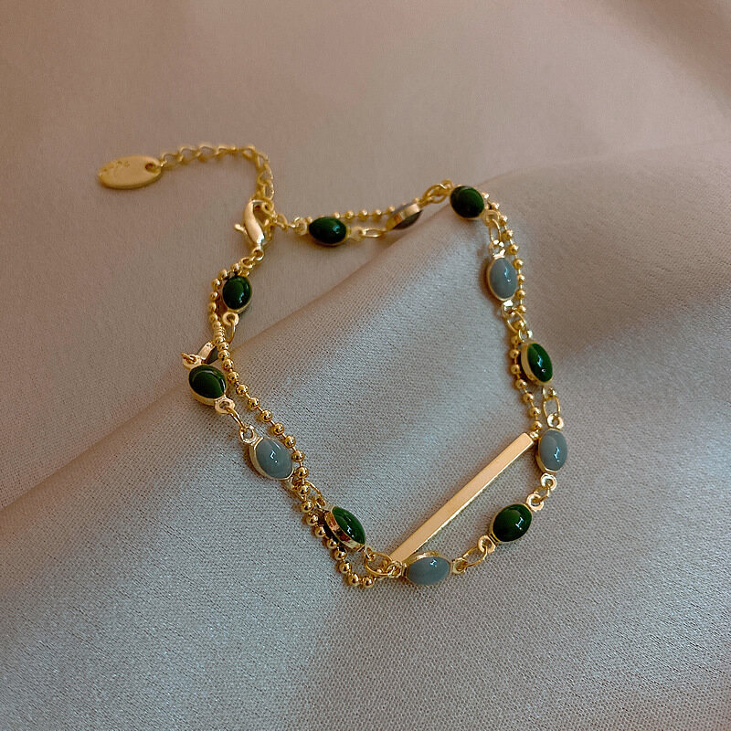 Frascati Korean Luxury Natural Stone Bracelet Woman Simple Personality Bracelet Set Girl Party Jewelry Gift