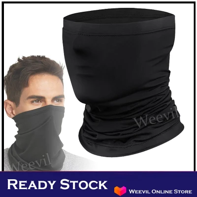Cooling Ice Silk Neck Gaiter Tube Scarf Head Scarf Half Face Mask Cover Motorcycle Cycling Penutup Muka