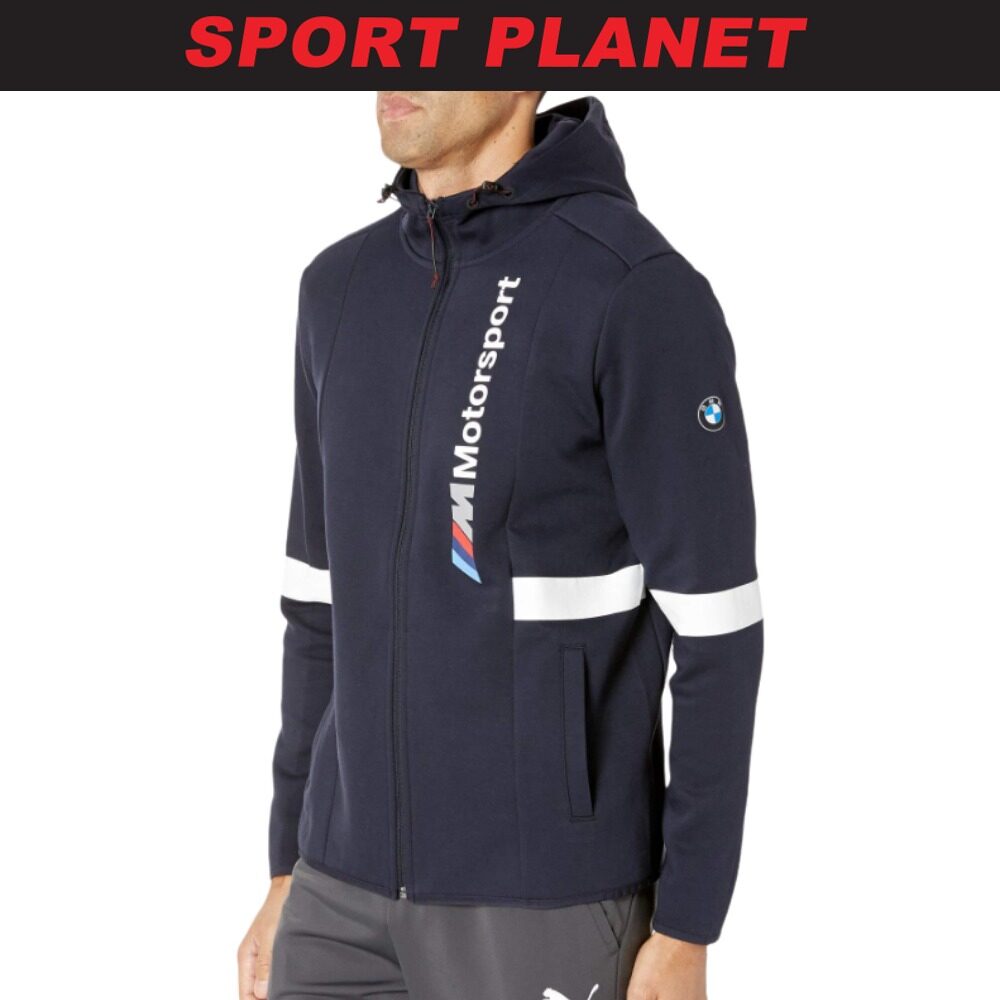 bmw m motorsport men's hooded sweat jacket