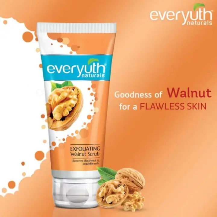 everyuth exfoliating walnut scrub
