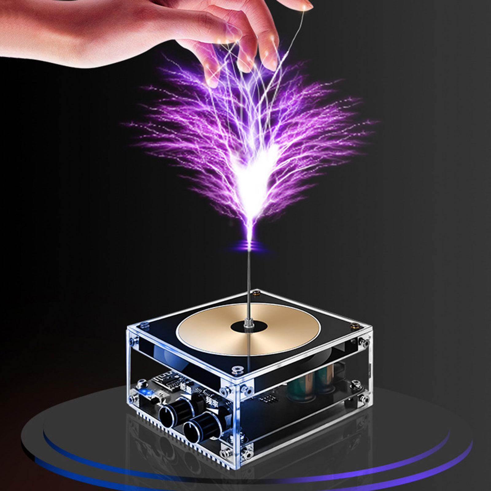 Blesiya 10 cm Music Tesla Coil Artificial Lightning Long ARC Education Tool