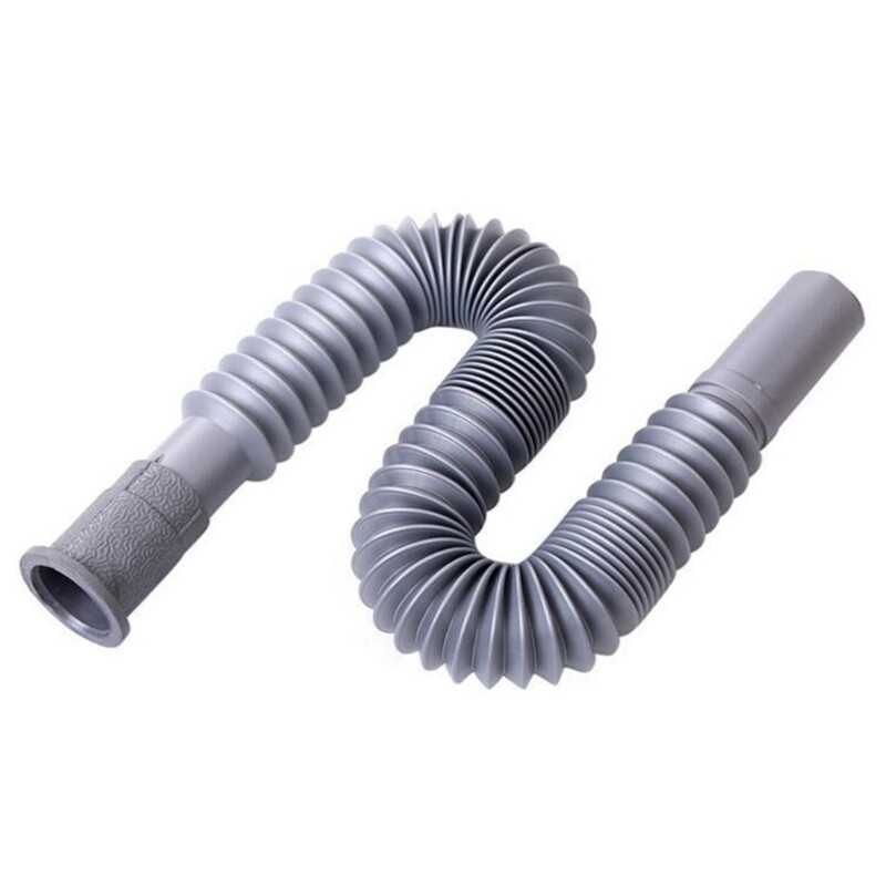 Universal Plastic Flexible Kitchen Basin Strainer Sink Extension Washbasin Drain Hose Pipe For Bathroom Kitchen
