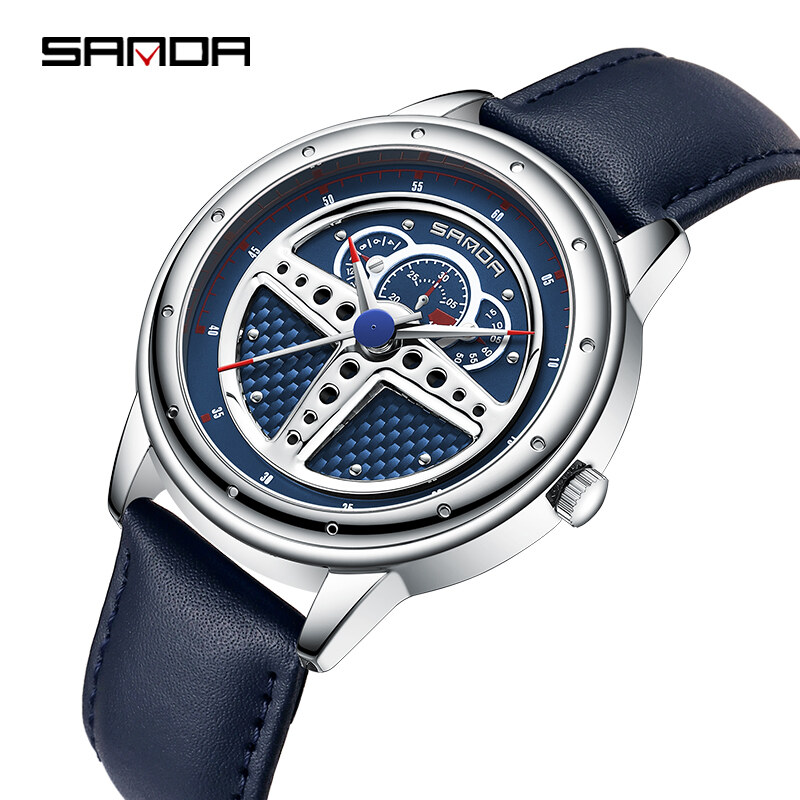 SANDA Fashion Personality Racing Steering Wheel Cool Luxury Men's