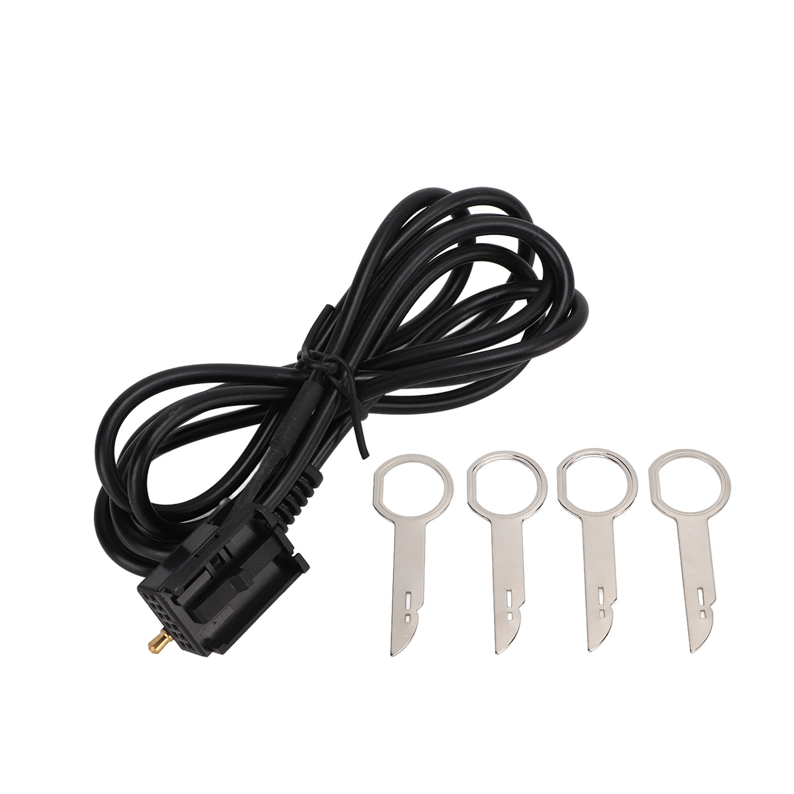 3.5mm Audio Input Aux Cable Adapter with 4 Removal Tools Replacement for Ford Fiesta Mondeo Focus MK2 Transit Fusion