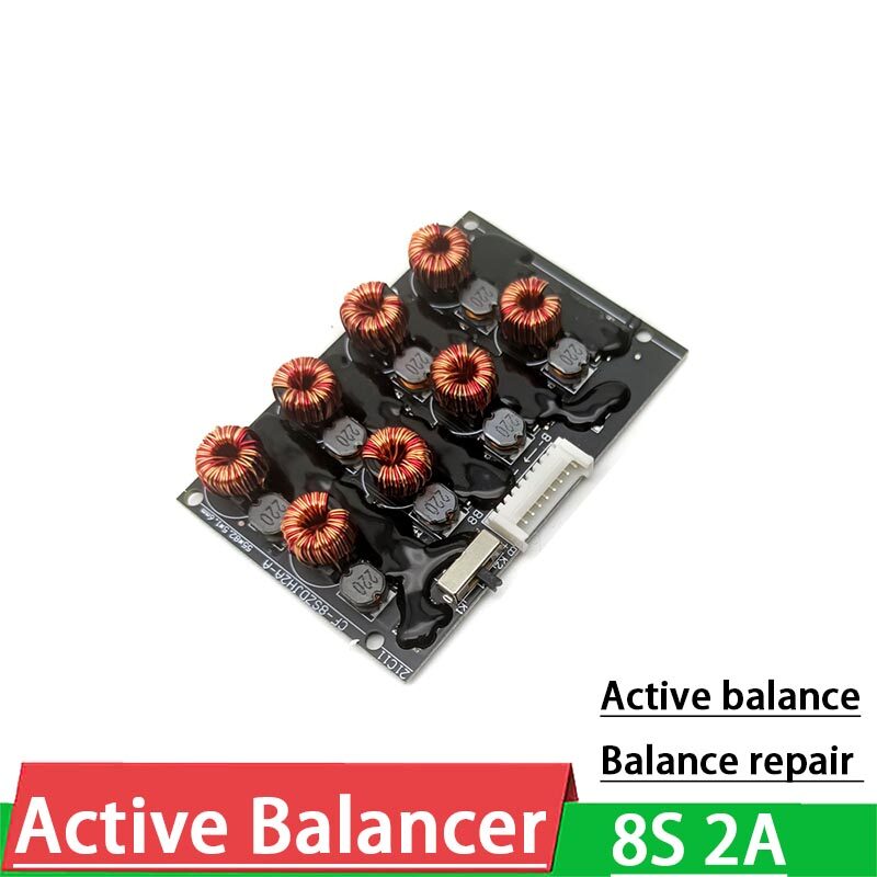 8S 2A Active Equalizer Balancer ลิเธียมแพ็ค Lifepo4 LiIon Energy