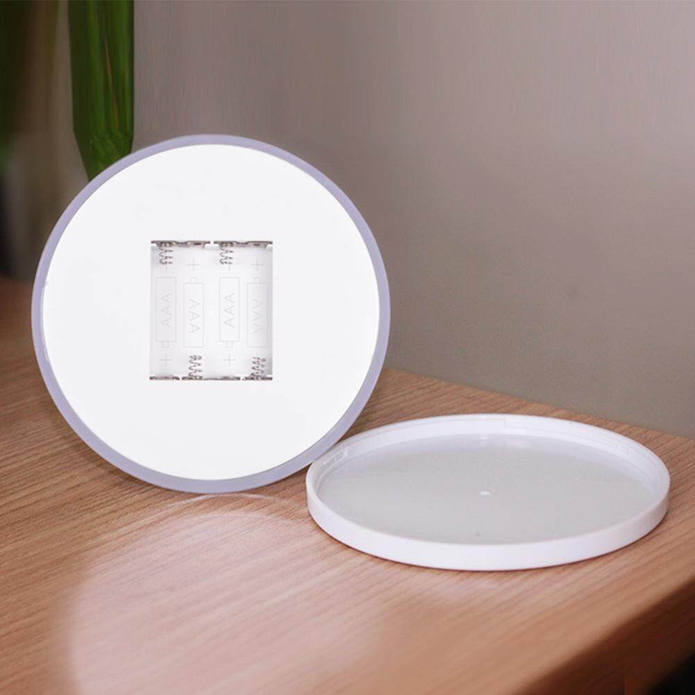 Mini Điều Khiển Cảm Ứng Hoạt Động Bằng Pin Không Dây 6 LED Tủ Quần Áo Tròn Nightlight