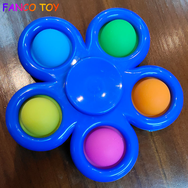 Con quay Fidget 5 cánh gắn bóng Pop It kiểu mới - INTL