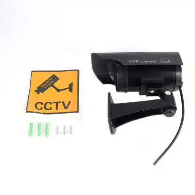 Hot Sale Dummy Solar Powered Camera Fake Camera Flashing Led Red Light Camera Monitor