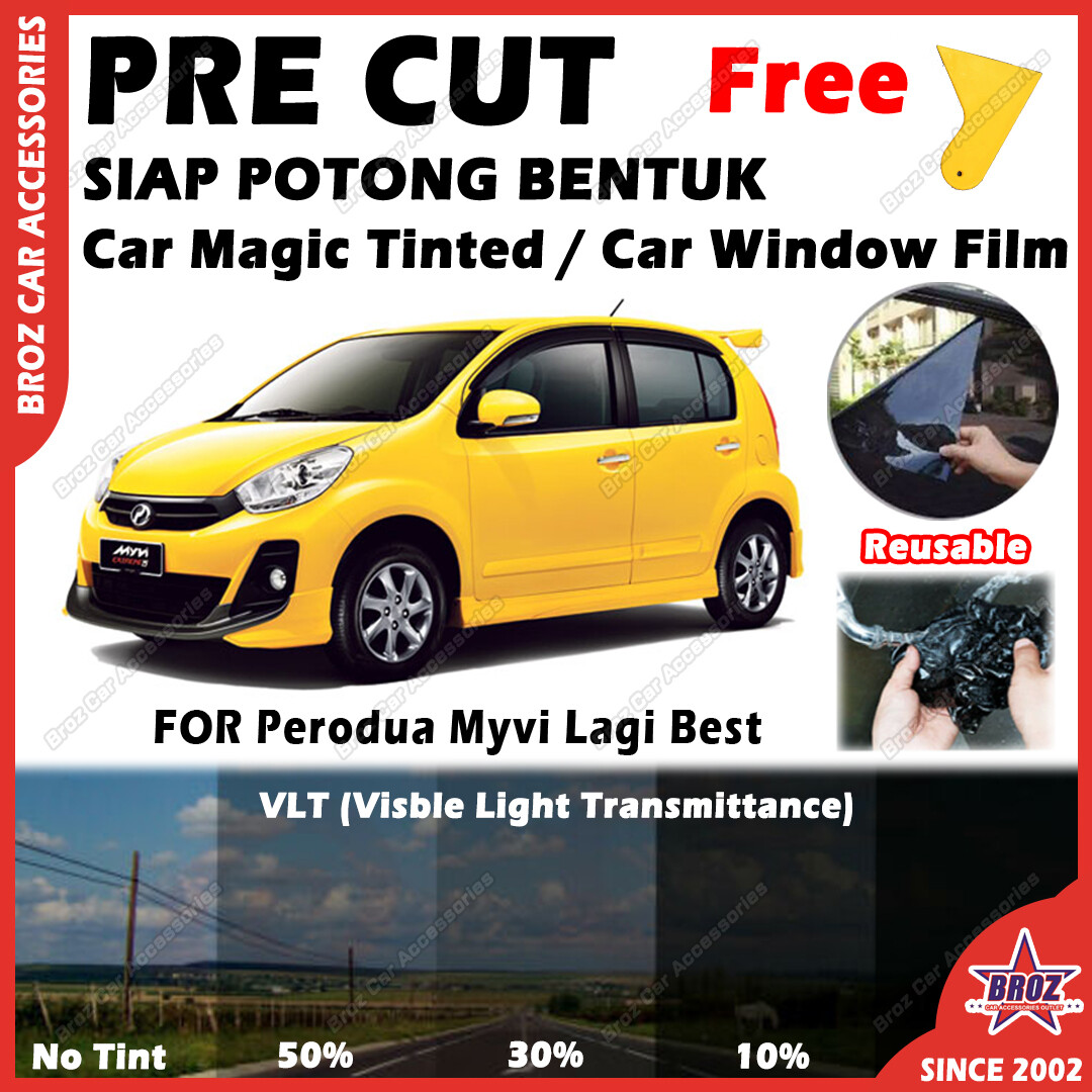 For Perodua Myvi Lagi Best 2011 2014 Magic Tinted Removeable and