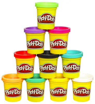 Play-Doh Modeling Compound 10-Pack Case of Colors, Non-Toxic, Assorted Colors, 2-Ounce Cans, Ages 2 and up