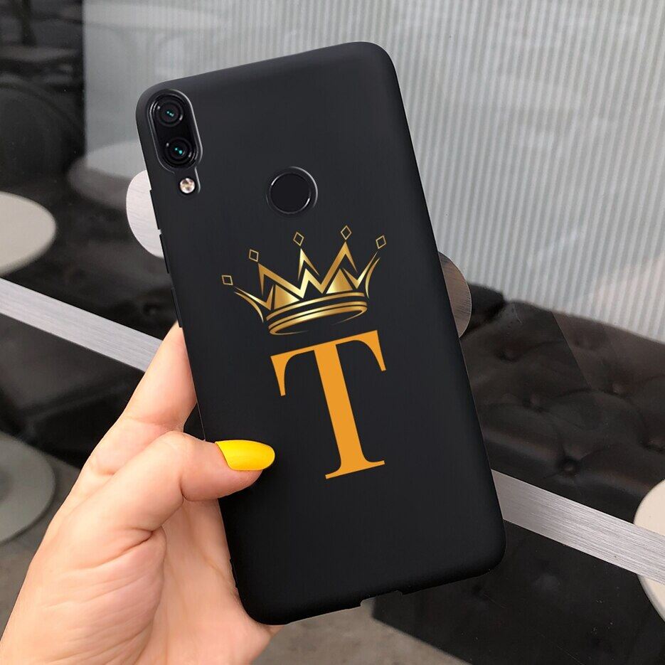 For Xiaomi Redmi Note 7 Case Cute Crown Letters Cover 6.3'' Soft Silicone Phone Case For Xiaomi Redmi Note 7 Pro Note7 Casing