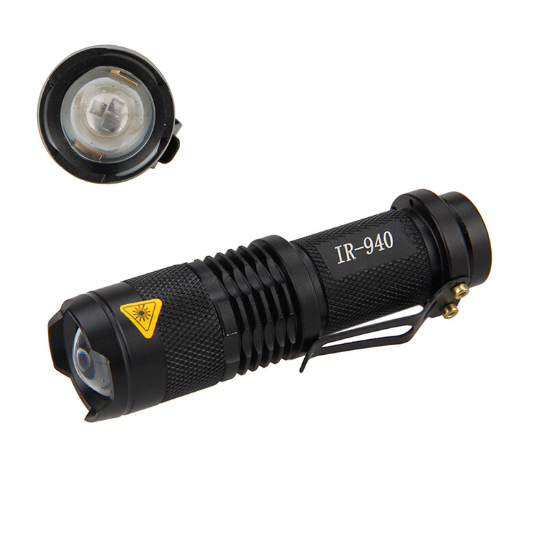 940nm IR Lamp 5W Zoom Infrared Light Flashlight Torch Lamp Night Vision