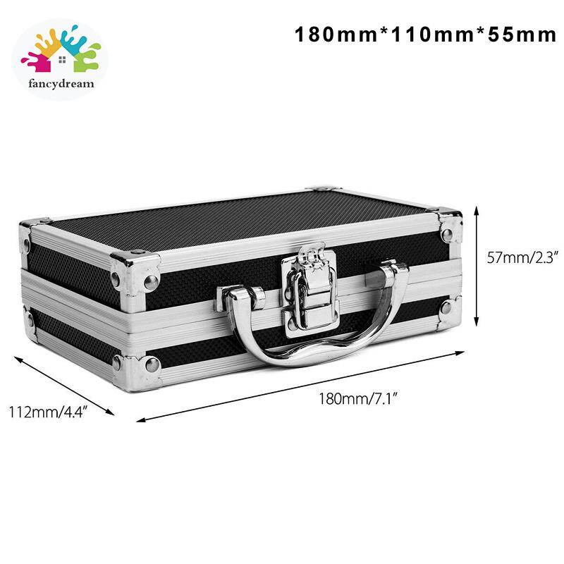 【Ready stock】【Free gift】fancydream Portable Aluminium Carry Case Tool Box Storage Organizer Travel Tool Holder
