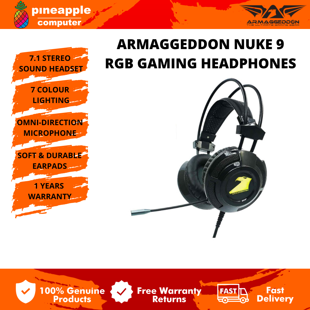 Armaggeddon rgb 7.1 best sale gaming headset nuke 9