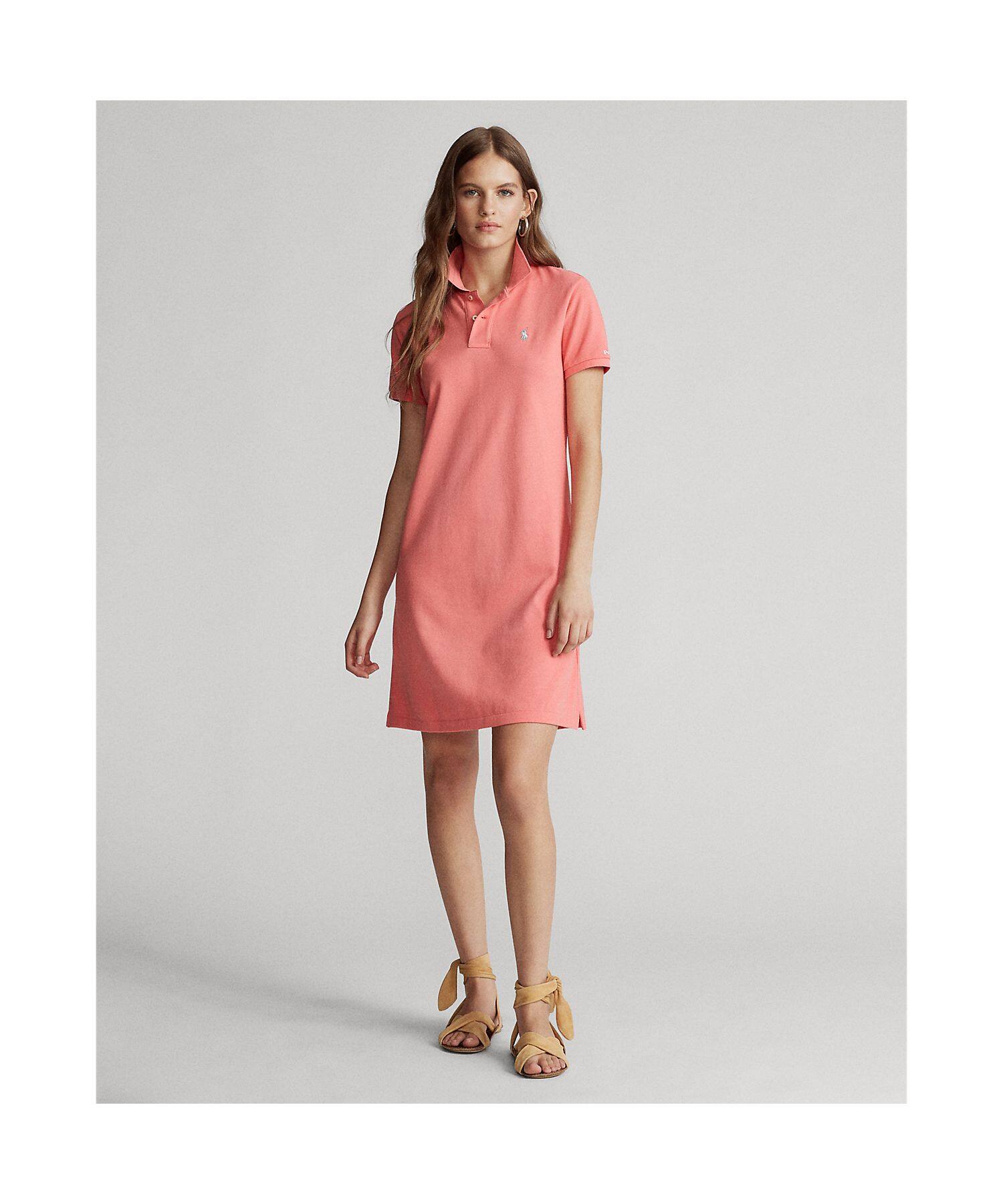 polo ralph lauren cotton mesh polo dress