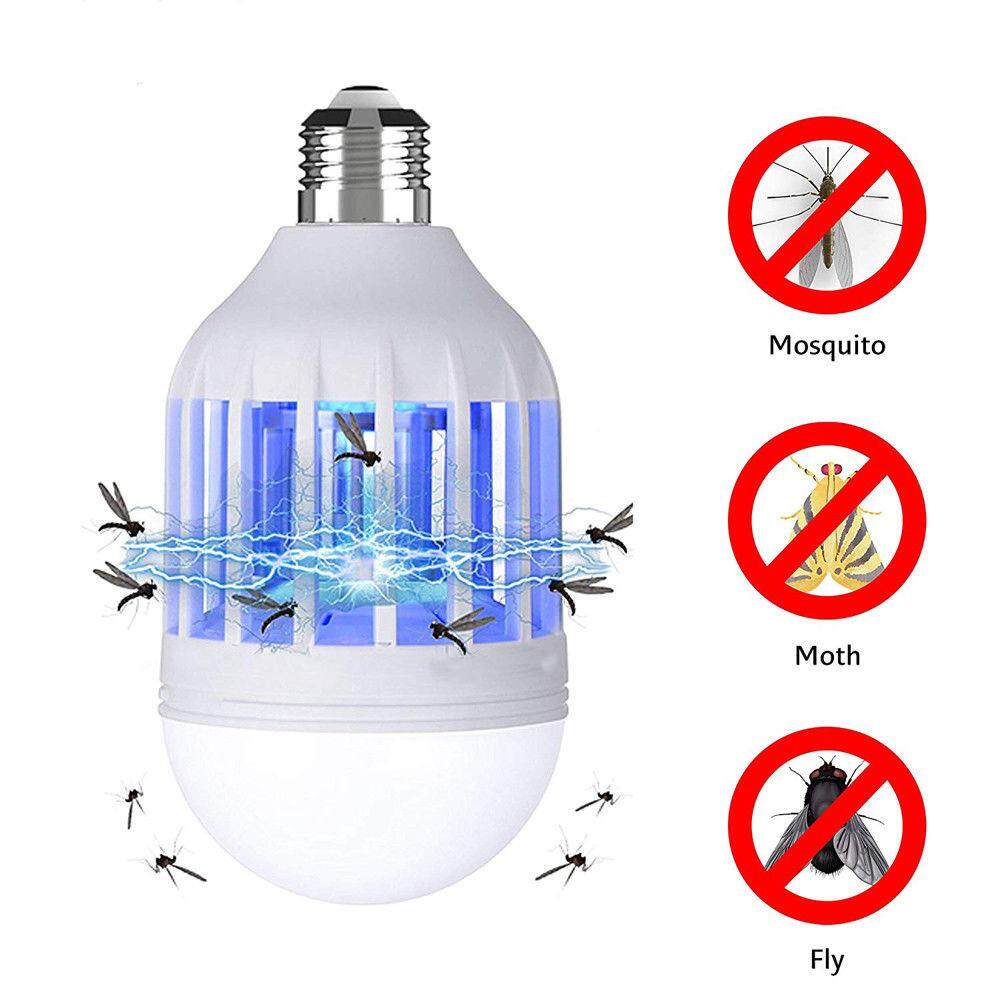 JY 2 trong 1 Đèn Zapper Bóng Đèn LED LED Lỗi Muỗi Bay Diệt Côn Trùng Bóng Đèn Đèn Nhà