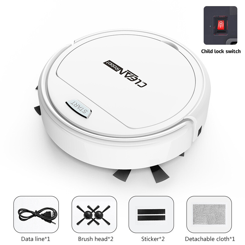 XiaoZhubangchu Robot sweeping machine cleaning intelligent household automatic can sweep the floor vacuum cleaner mop home clean the whole House vacuum cleaner vacuum cleaner large fast machine mop home charger USB