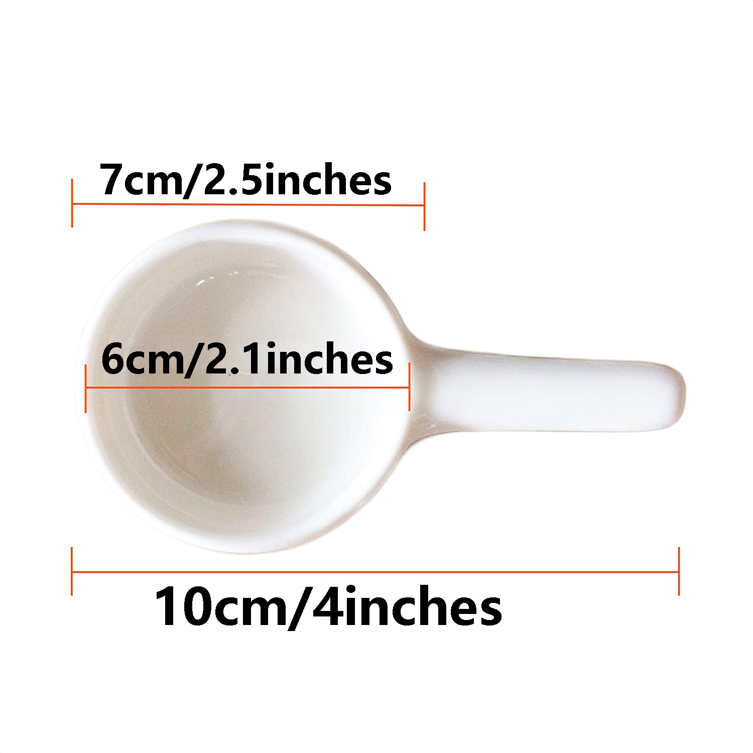DAFIFY Multi-function Porcelain Dipping Soy Sauce Dishes Spoon and Matte Ceramic  Little Candle Spoons