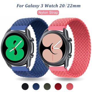 Dây Đeo Đồng Hồ Solo Co Giãn 22Mm 20Mm Cho Samsung Galaxy 3 Watch 42 46Mm Gear S3 Active2 Dây Bện Nylon Tháo Nhanh Pin thumbnail