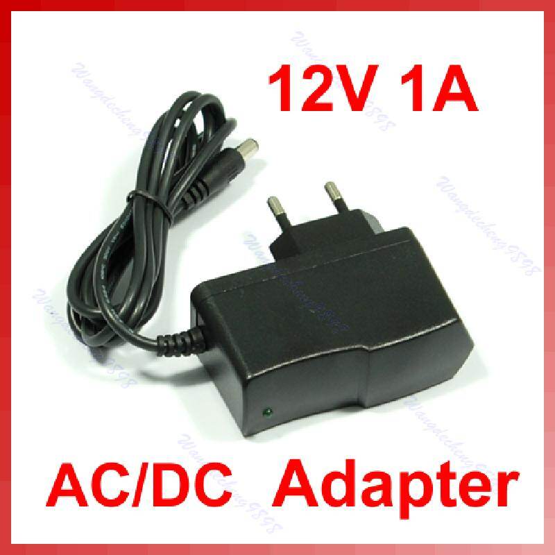 Eu plug 1000ma 12v 1a ac dc plugtop power adapter supply