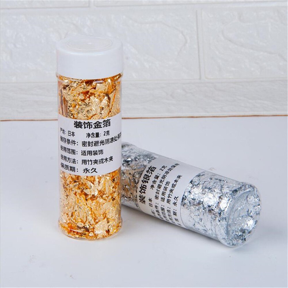 Free Shipping Food Grade Genuine Gold Leaf Schabin Flakes 2g 24K Gold ...