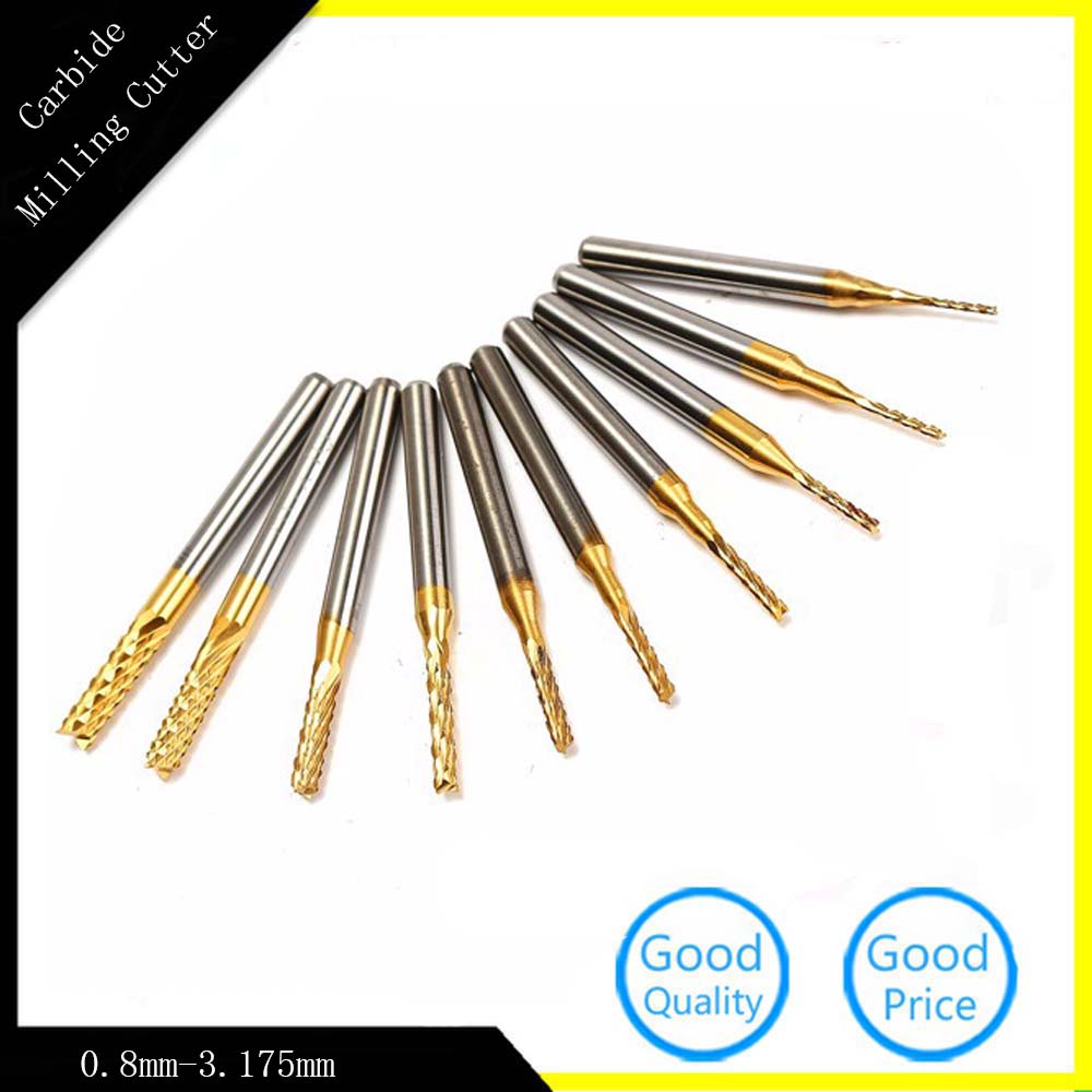 Easyay Máy Mài Trục PCB CNC Mũi Khoan Phủ Titan Mũi Phay Dao Cắt Cạnh Mũi Phay