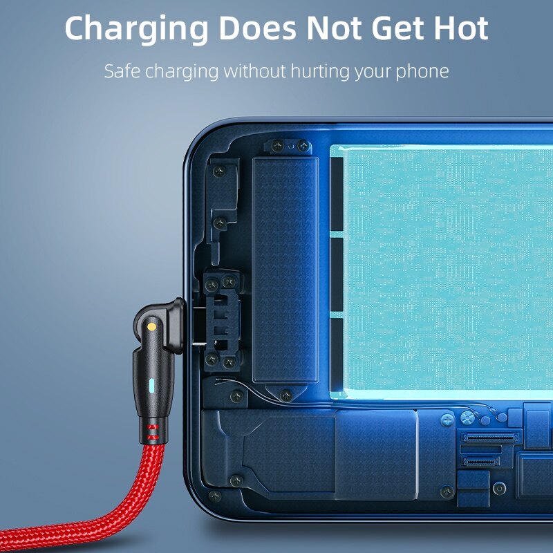 180° Rotatable 3A Fast Charging Type-C To Type-C Charging Data Cable / 2 In 1 Smartphone Braided Data Cable Compatible with All Type C Phone