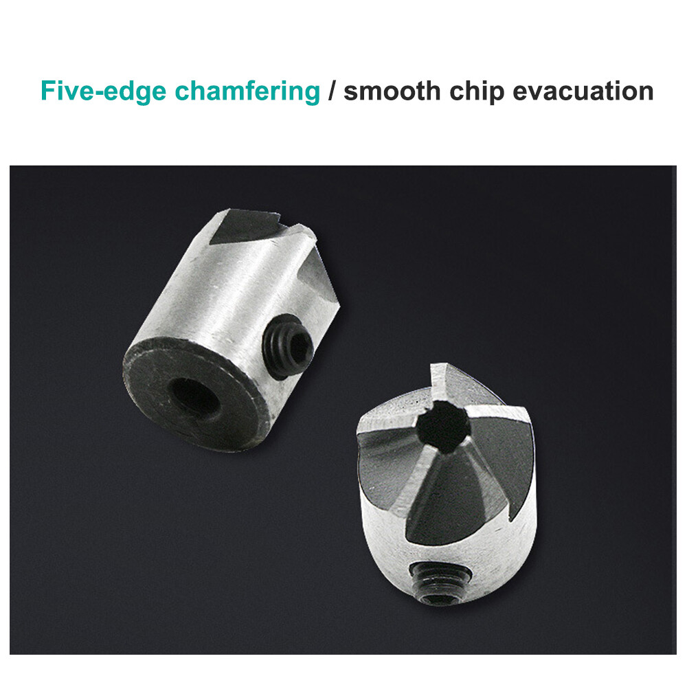 Titanium-plated tri-point woodworking drill reaming drill bit countersink drill set woodworking chamfer