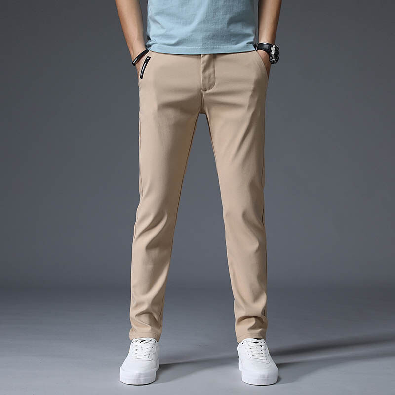 black khaki trousers